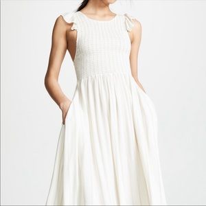 NWT Free People Chambray Butterflies Midi Dress